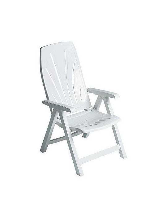 Sillon 4 posiciones blanco 8092092 GARDEN-LIFE