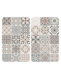 Cubre cocina vidrio 2 piezas 30X52 azulejos 53904 WENKO