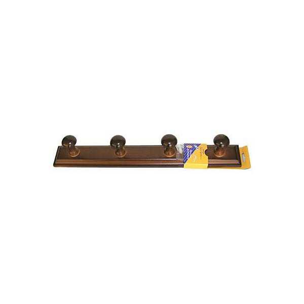 Percha madera 4 pomos natural 134 HERDASA