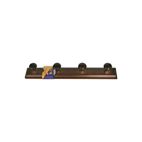 Percha madera 4 pomos nogal 134 HERDASA