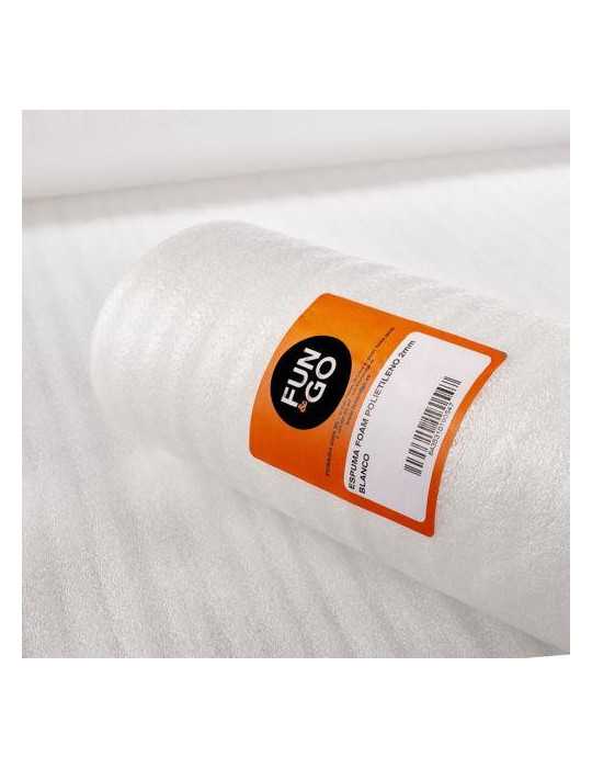 Espuma foam polietileno blanco 2MM. 1,2X25M. 20027 FUN & GO