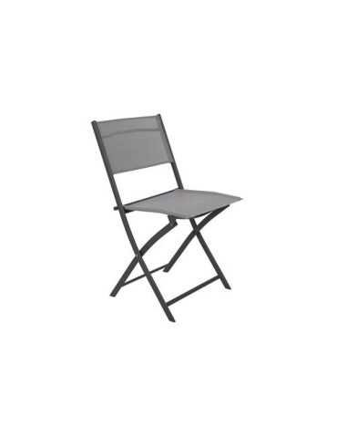 Silla acero plegable cordelia gris/acero CHAIPL184 SIMON