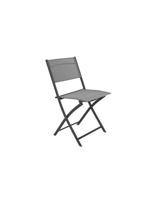 Silla acero plegable cordelia gris/acero CHAIPL184 SIMON