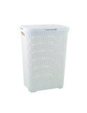Cesto natural con tapa style 60 l. blanco 189207 CURVER