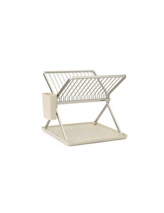 Escurreplatos plegable beige capacidad 13 platos BRABANTIA