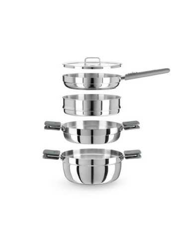 Set 24CM compac acero inox monix A300024 BRA