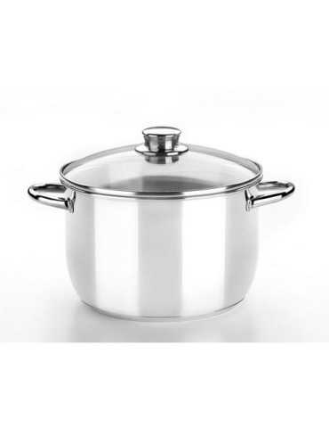 Olla con tapa cristal 32CM. optima M453132 BRA