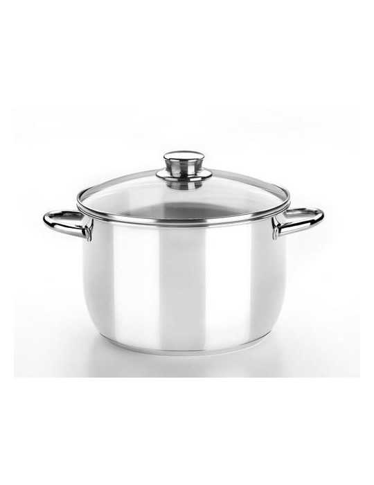 Olla con tapa cristal 32CM. optima M453132 BRA