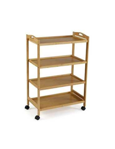 Carro con ruedas 4 baldas 91.5X33.5X60.5CM 21810158 VERSA