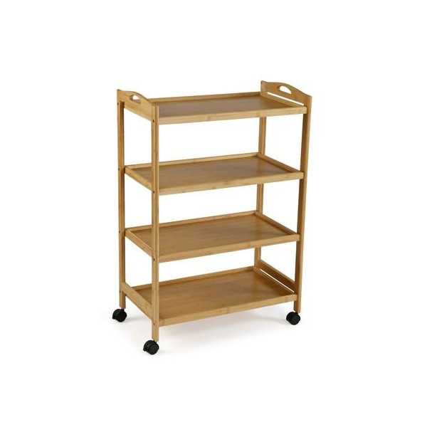 Carro con ruedas 4 baldas 91.5X33.5X60.5CM 21810158 VERSA