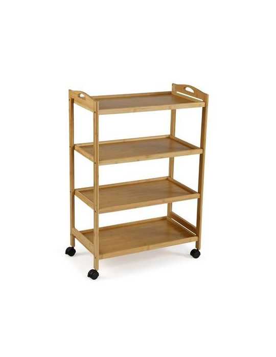 Carro con ruedas 4 baldas 91.5X33.5X60.5CM 21810158 VERSA