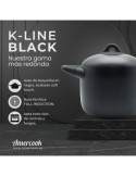 Cacerola alta con tapa 20CM 6L k-line black KLI0720 AMERCOOK