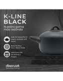 Cacerola con tapa 28CM 7L k-line black KLI0528 AMERCOOK