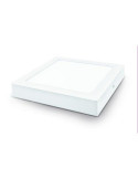 Downlight led 24 w. superficie cuadrado bca. fria ALFA