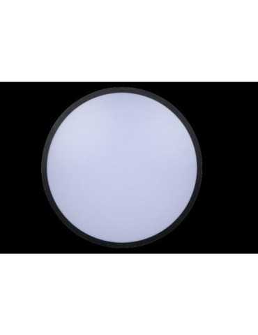Plafon hydra redondo superf marco negro 3600LM SILVER SANZ