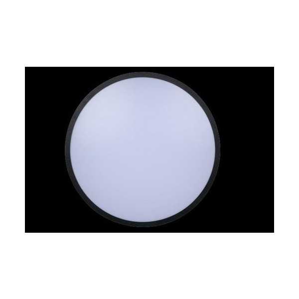 Plafon hydra redondo superf marco negro 3600LM SILVER SANZ