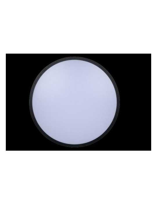 Plafon hydra redondo superf marco negro 3600LM SILVER SANZ