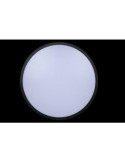 Plafon hydra redondo superf marco negro 3600LM SILVER SANZ