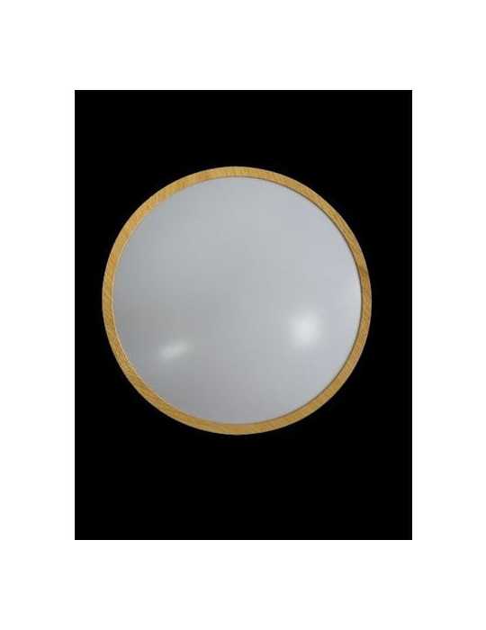 Plafon hydra redondo superf marco madera 3600LM SILVER SANZ