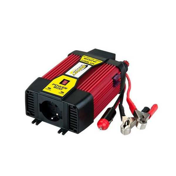 Convertidor de corriente 600W 12-220V 30200 SPORTUNO SRL