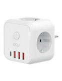 Regleta cubo 3 tomas + 4 puertos usb 5V/3.4A 3680W DCU