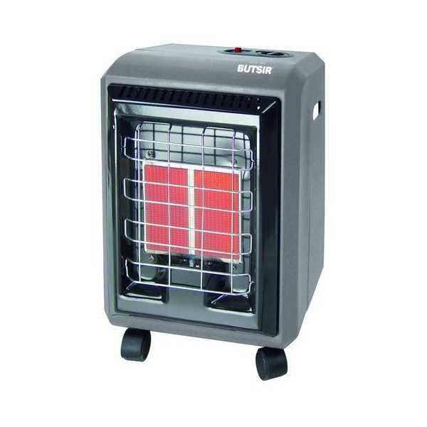 Estufa infrarrojos hogar gris máx 3000W BUTSIR