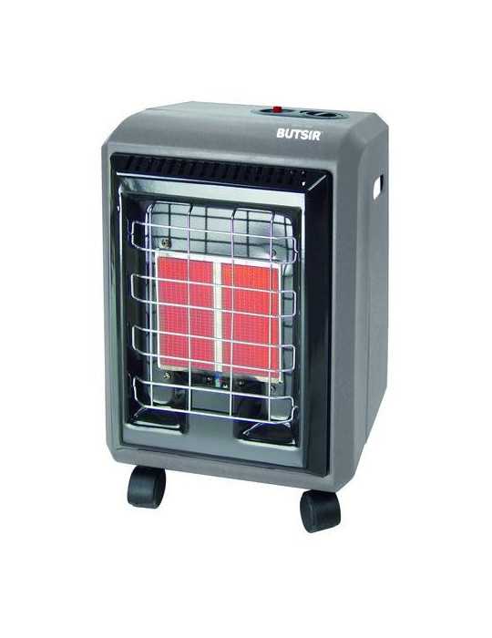 Estufa infrarrojos hogar gris máx 3000W BUTSIR