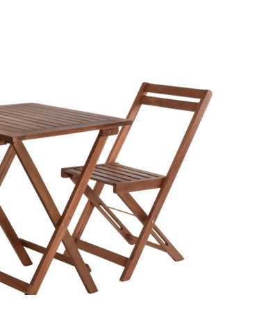 Mesa y Sillas de Bistró 3 Piezas Madera Progarden BISTRO 2