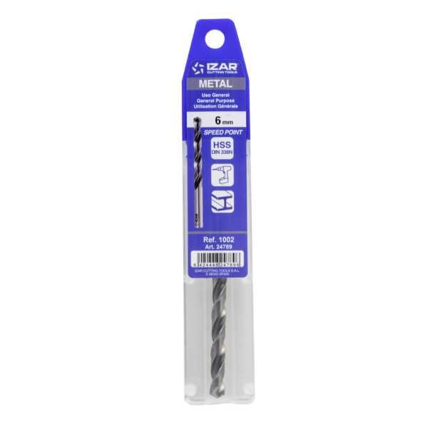 Broca 2,00 mm HSS DIN338N Speedpoint Blister -1002- IZAR