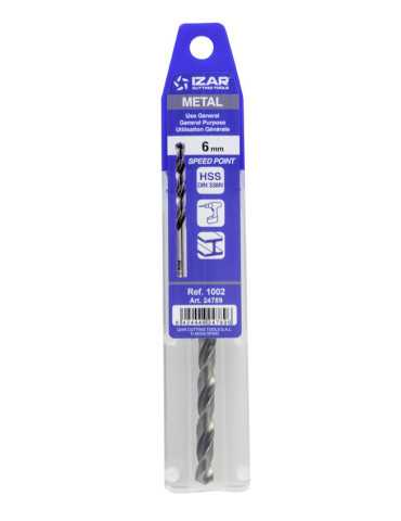 Broca 3,00 mm HSS DIN338N Speedpoint Blister -1002- IZAR 2