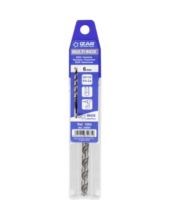 Broca 5,50 mm HSS Co DIN338W Multi Inox Blister -1004- IZAR