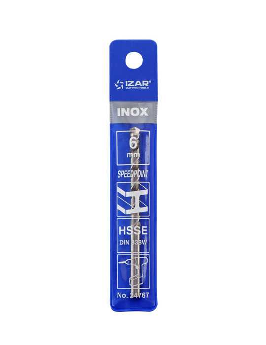 Broca 2,50 mm HSS Co DIN338W Inox Blister -1005- IZAR