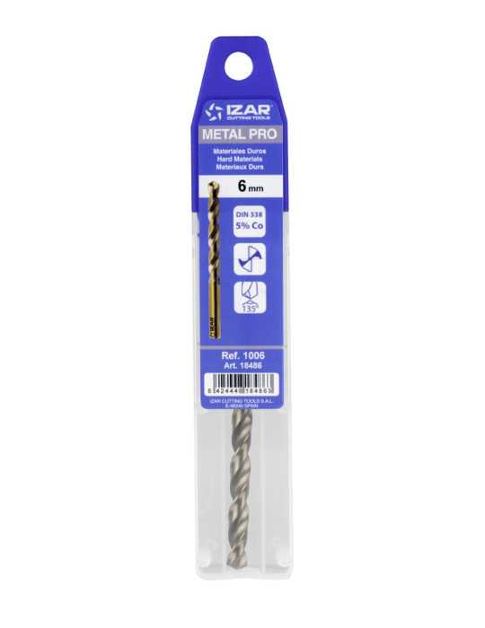 Broca 1,00 mm HSS Co DIN338N Blister -1006- IZAR
