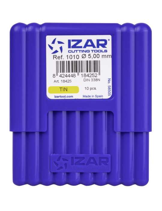 Broca 20,00 mm HSS DIN338N Classique TIN -1010- IZAR
