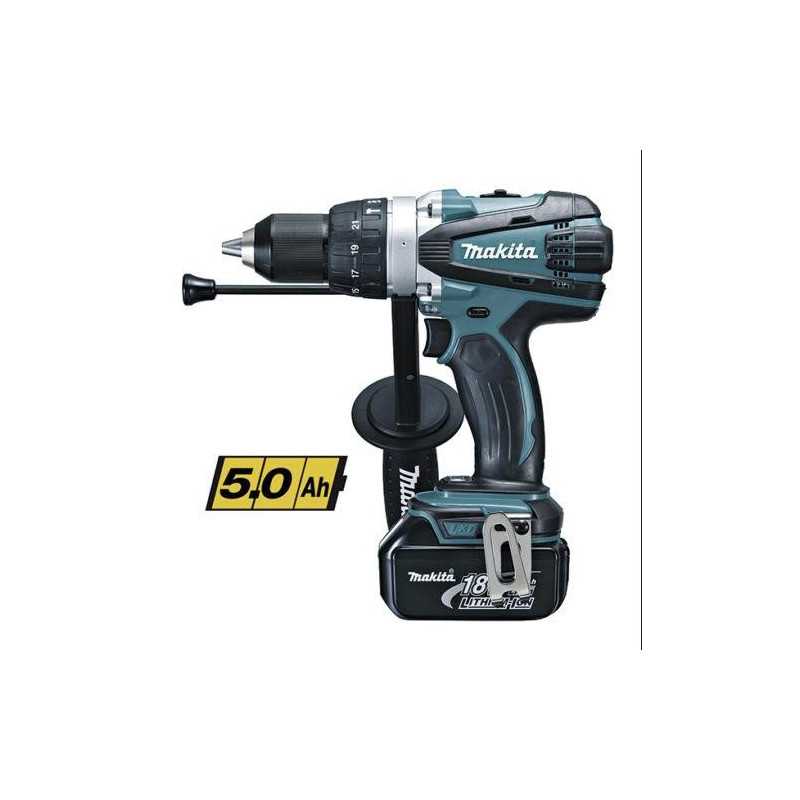Taladro percutor MAKITA 18 v. 5.0ah DPH458RTJ