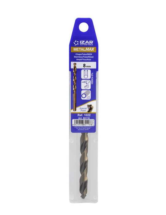 Broca 11,00 mm Universal Metalmax Blister -1022- IZAR