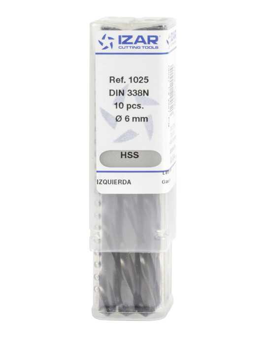 Broca 10,00 mm HSS DIN338N Izquierda -1025- IZAR