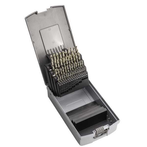 Juego Brocas 1-5,9X0,10 Zirkon (1015) DIN338N 50-UDS. Punta Zirkonio -1405- IZAR