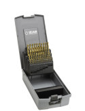 Juego Brocas 1-5,9X0,10 Hss+tin (1010) DIN338N 50-UDS. TIN -1405- IZAR