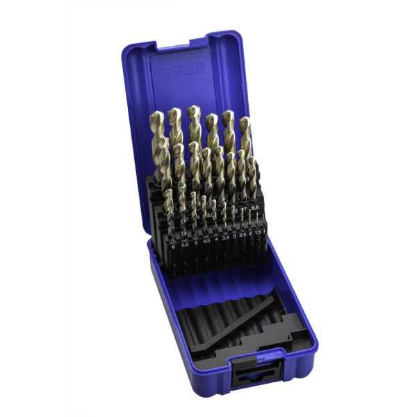 Juego Brocas 1-13X0,50 Zirkon (1015) DIN338 25-UDS. Punta Zirkonio -1456- IZAR