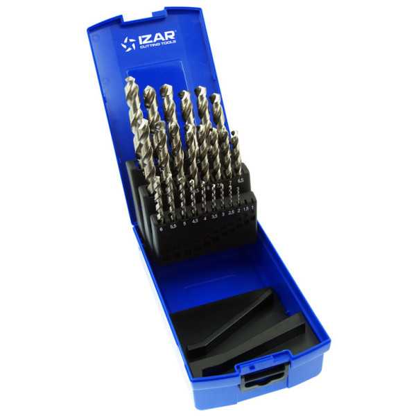 Juego Brocas 1-13X0,50 HSS Co Inox (1020) DIN338 25-UDS. -1456- IZAR