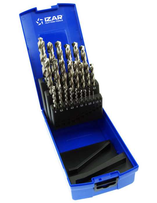 Juego Brocas 1-13X0,50 HSS Co Inox (1020) DIN338 25-UDS. -1456- IZAR