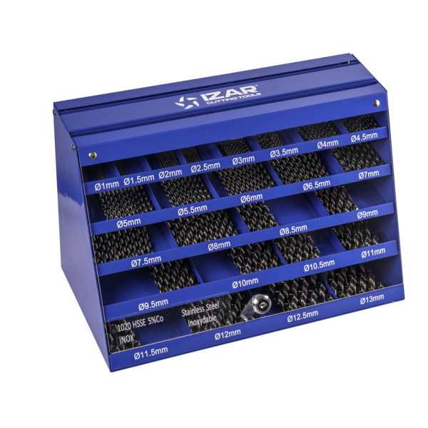 Juego Brocas 1-13X0,50 HSS Co Inox (1020) DIN338 25-UDS. -1456- IZAR