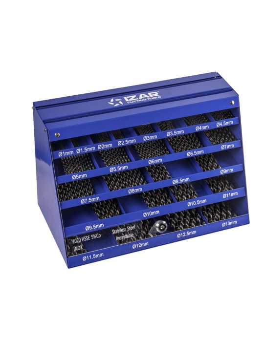 Juego Brocas 1-13X0,50 HSS Co Inox (1020) DIN338 25-UDS. -1456- IZAR