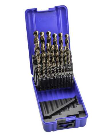 Juego Brocas 1-13X0,50 HSS Co Multi-Inox (1021) DIN338 25-UDS. -1456- IZAR