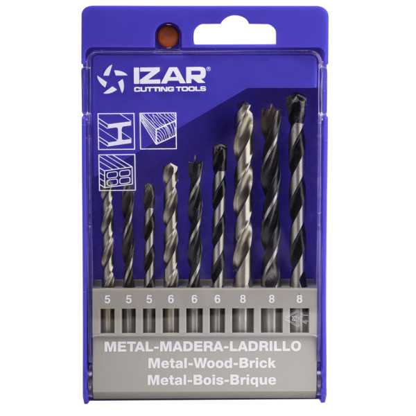 Set Mixto Set Mixto 5-8 (9 PCS) Brocas -1460- IZAR