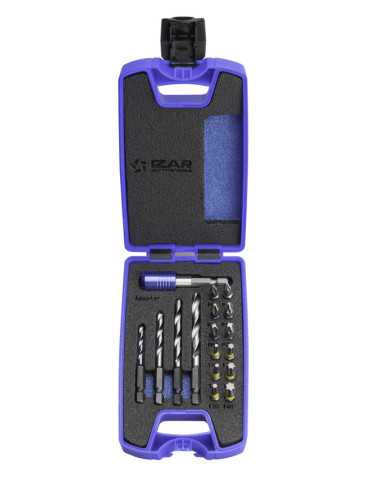 Set Mixto Brocas Hexagonales Metal + Puntas Atornillar 17 PCS -1461- IZAR
