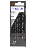 Juego Brocas 2-3-4-5-6-8 HSS (1025) DIN338 6-UDS. -1462- IZAR