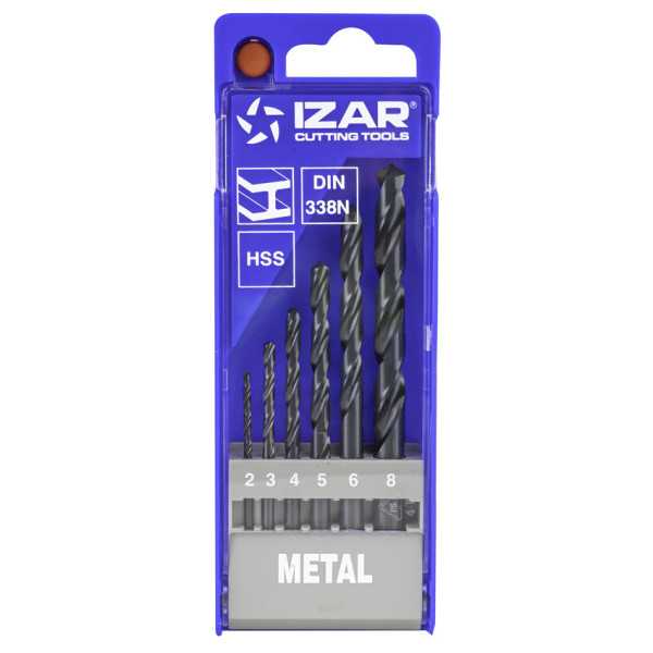 Juego Brocas 2-3-4-5-6-8 HSS Speed Pro (1061) DIN338 6-UDS. -1462- IZAR