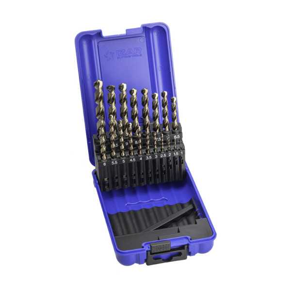 Juego Brocas 1-10X0,50 HSS Co Multi-Inox (1021) DIN338 19-UDS. -1466- IZAR